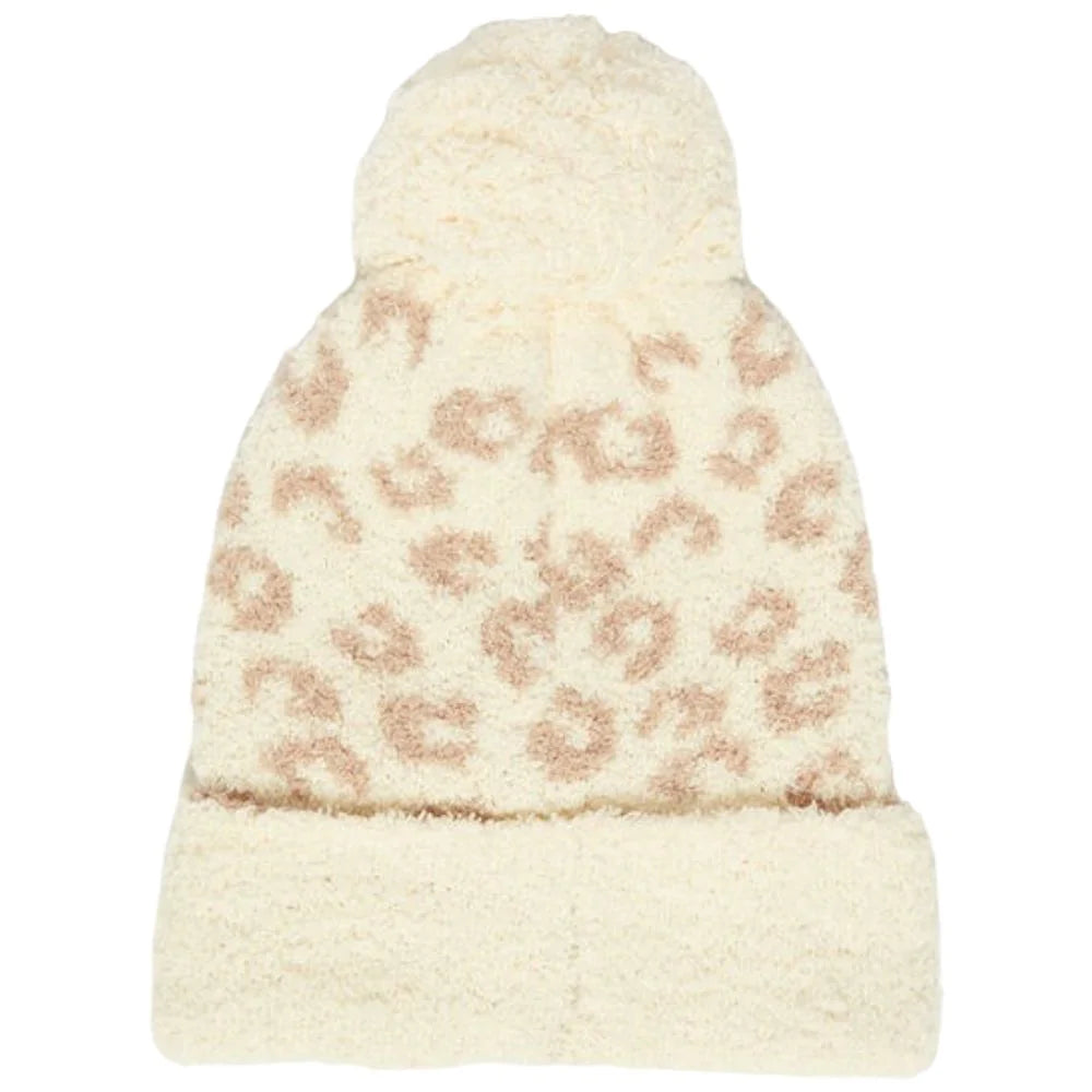 Liu jo cuffia maculata crema punto spugna Cappelli Liu Jo