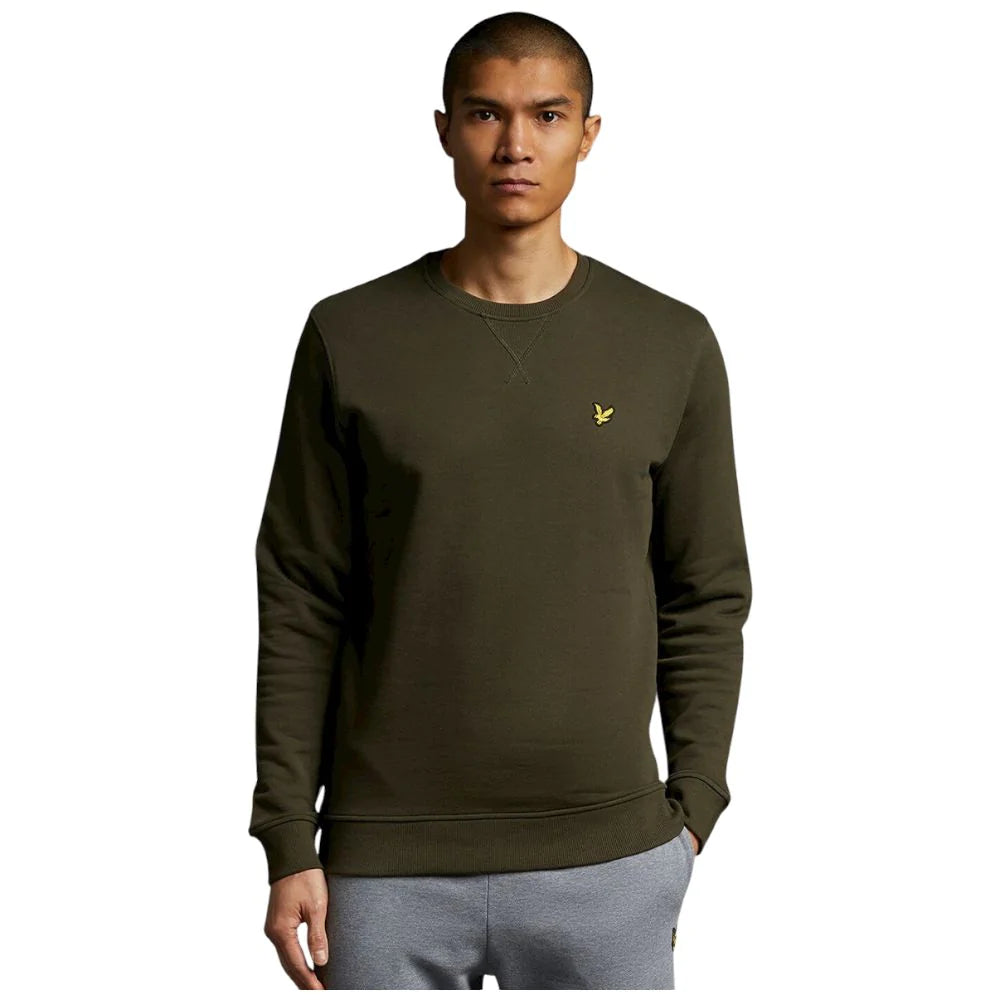 Lyle & Scott felpa uomo ML1131V verde olive - Prodotti di Classe