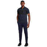 Pantalone della tuta blu da uomo con fondo elasticizzato