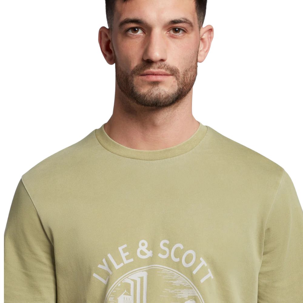 Lyle & Scott t-shirt hawick print verde TS1806V T-shirt Lyle & Scott