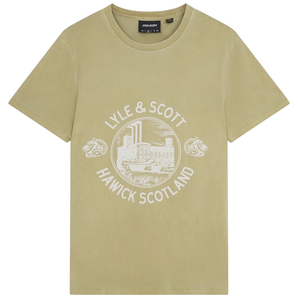 Lyle & Scott t-shirt hawick print verde TS1806V T-shirt Lyle & Scott