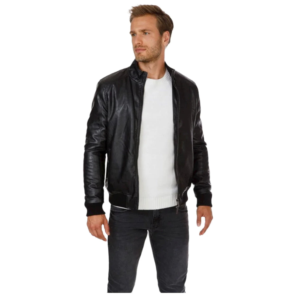 Markup giubbino eco pelle nero MK394005 Prodotti di Classe