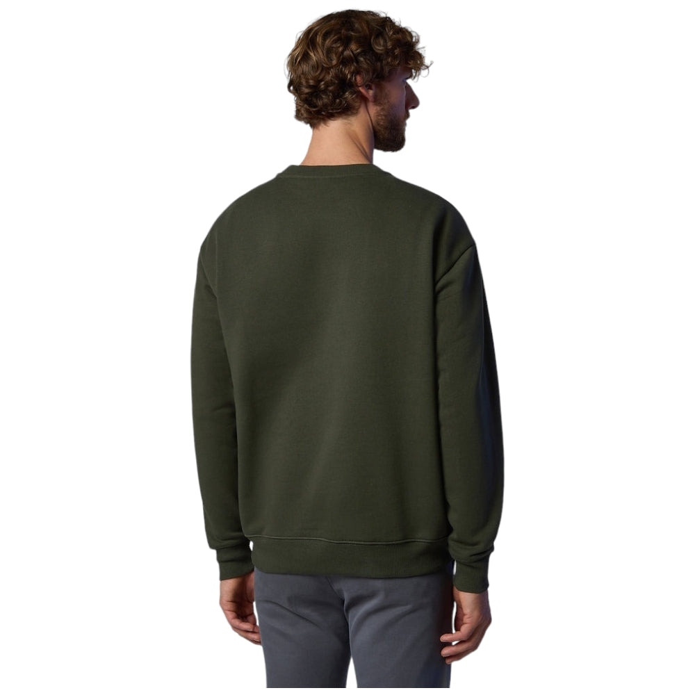 North Sails felpa girocollo verde 691164 Felpe North Sails