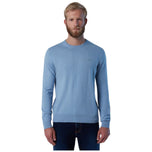 Maglioncino North Sails celeste manica lunga con logo sul petto
