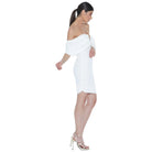 Relish abito corto bianco Fawaris Vestiti Relish