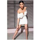 Relish abito corto bianco Fawaris Vestiti Relish