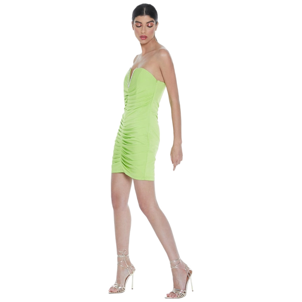 Relish vestito corto verde flou Errai Vestiti Relish