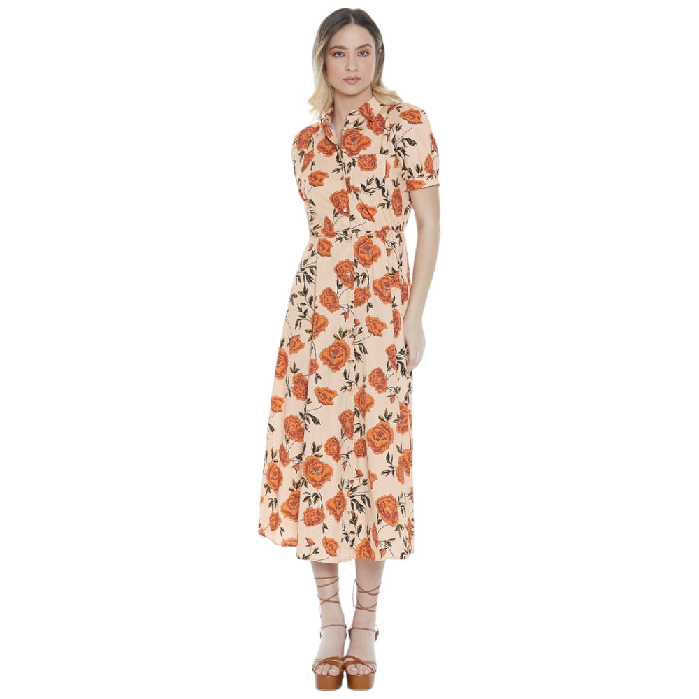 Relish vestito lungo fiori Miwako Vestiti Relish