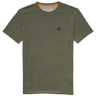 Timberland t-shirt verde con taschino TB0A2CQY T-shirt Timberland