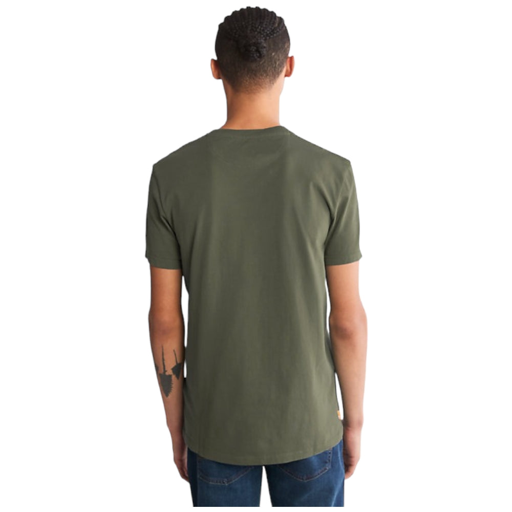 Timberland t-shirt verde con taschino TB0A2CQY T-shirt Timberland