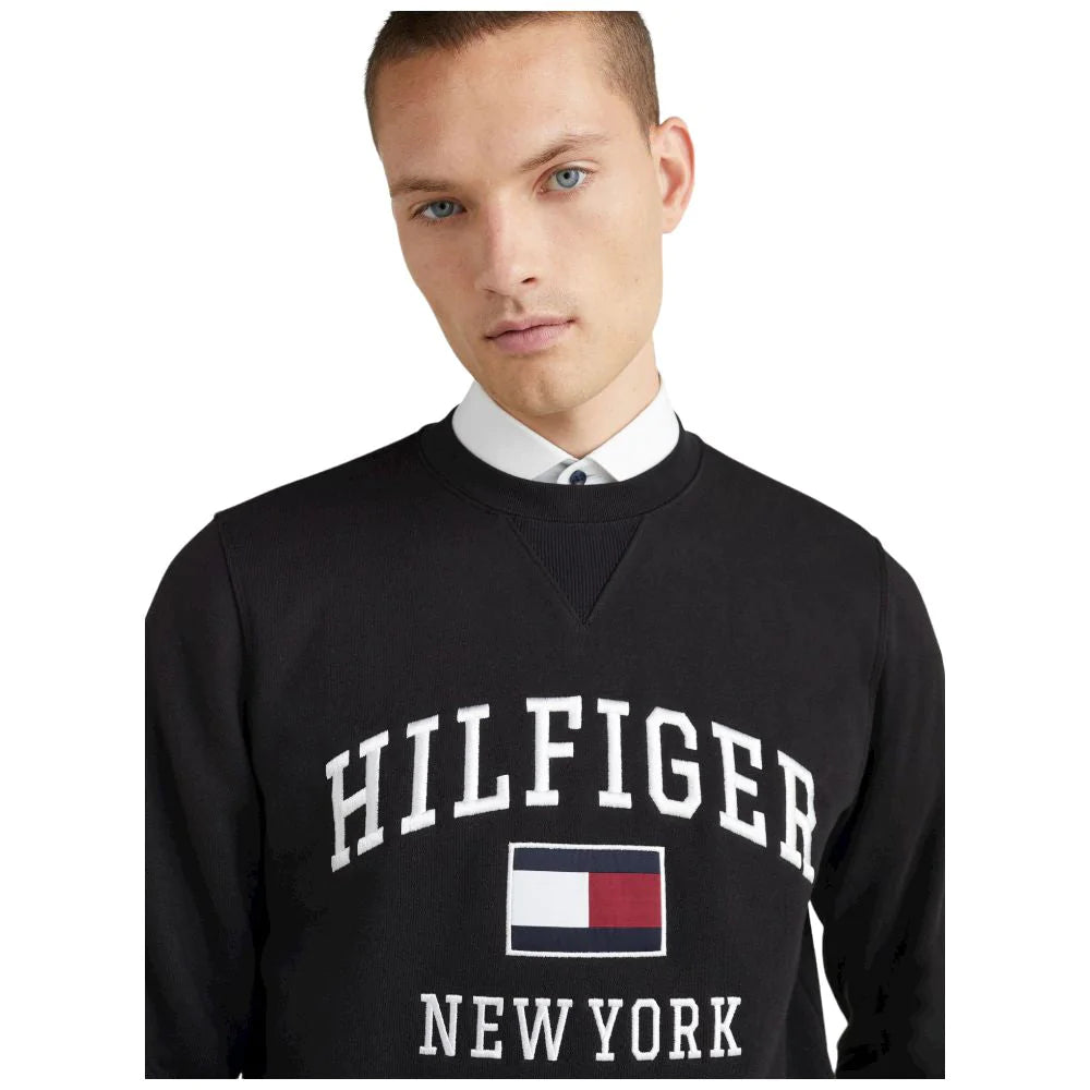 Tommy Hilfiger felpa uomo Modern Varsity nera Felpe Tommy Hilfiger