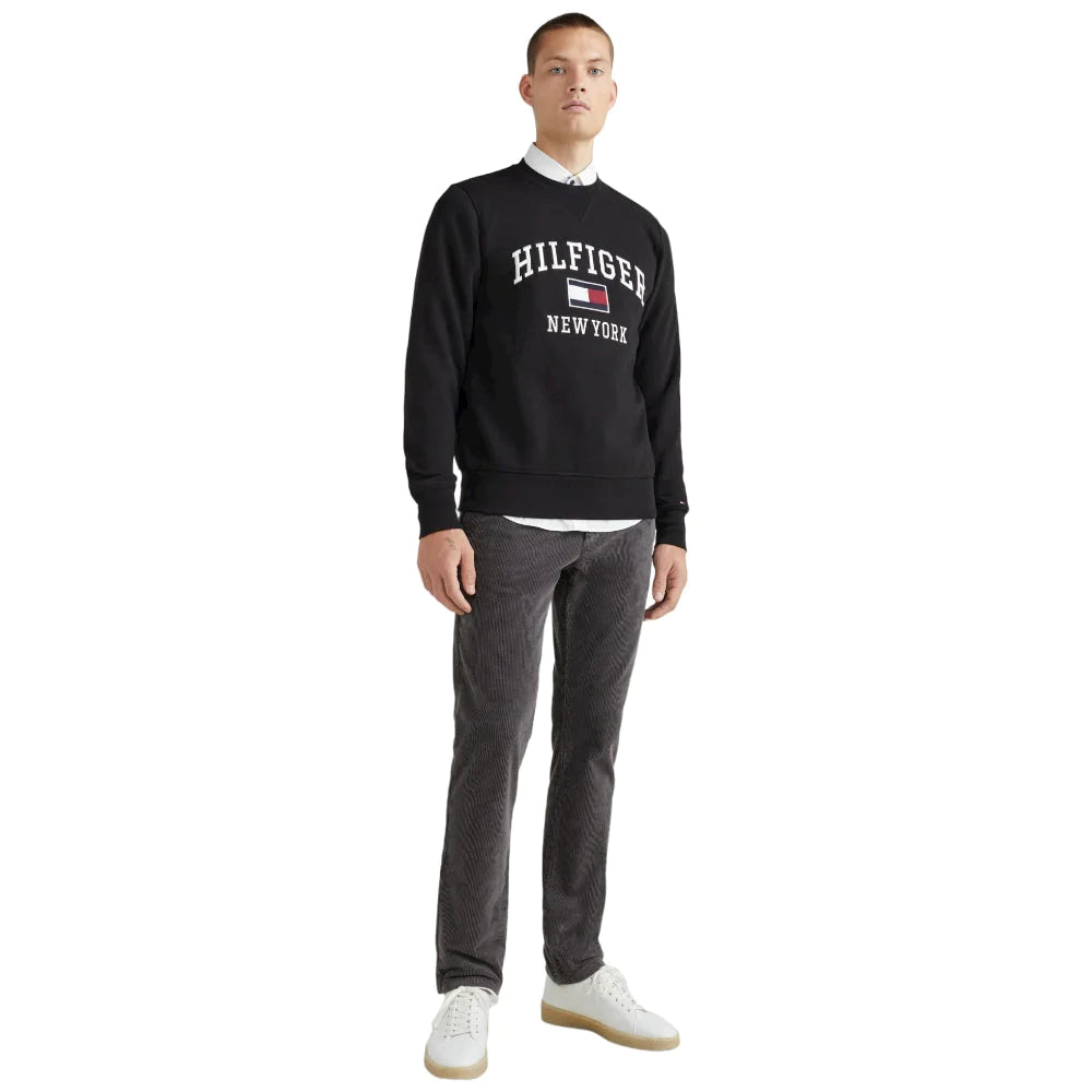 Tommy Hilfiger felpa uomo Modern Varsity nera Felpe Tommy Hilfiger