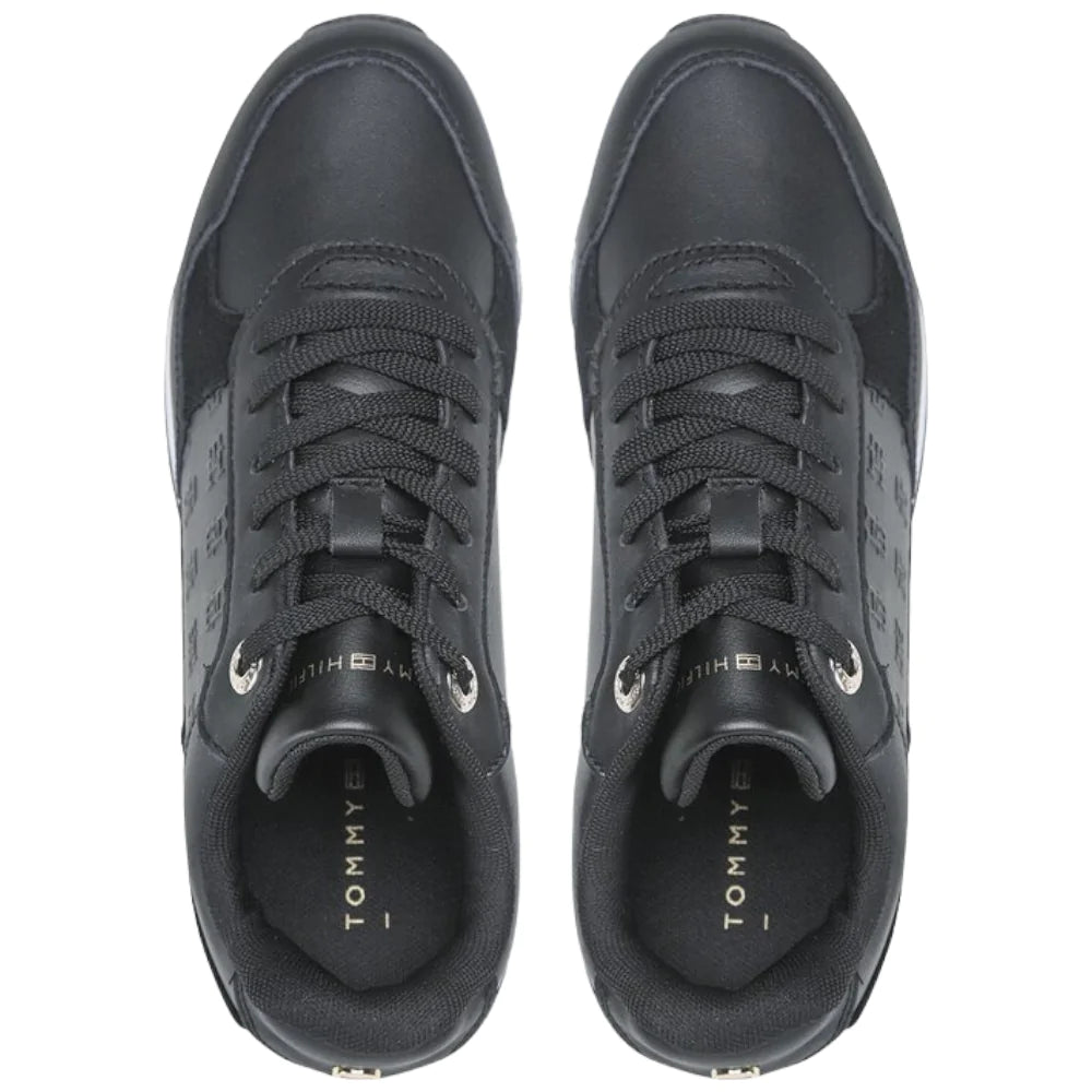 Tommy Hilfiger sneakers nera Metallic Monogram - Prodotti di Classe