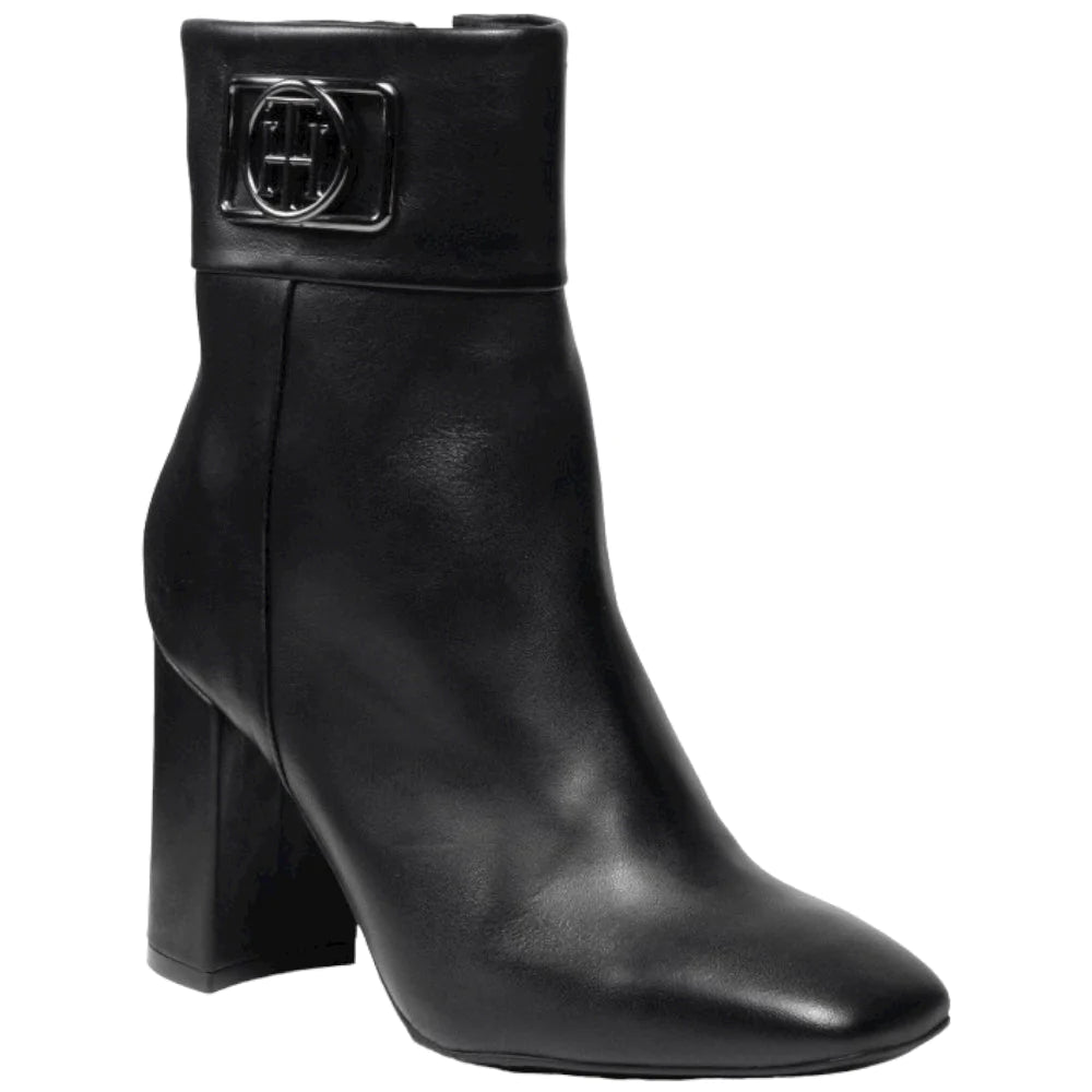 Tommy Hilfiger stivaletti neri punta quadrata Stivaletti Tommy Hilfiger