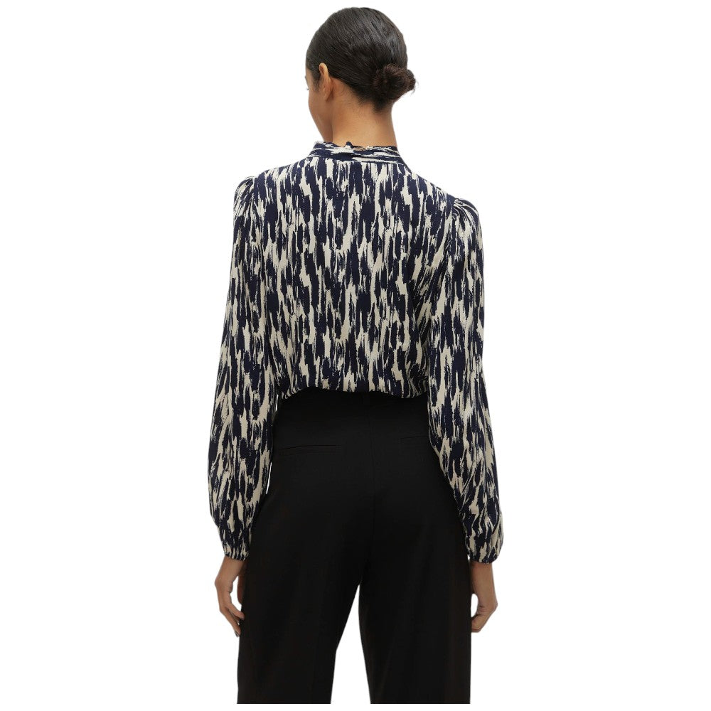 Vero Moda blusa bianco blu Easy Joy 10302057 Camicie Vero Moda