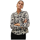 Vero Moda camicia bianca nera Ivone 10301042 Camicie Vero Moda