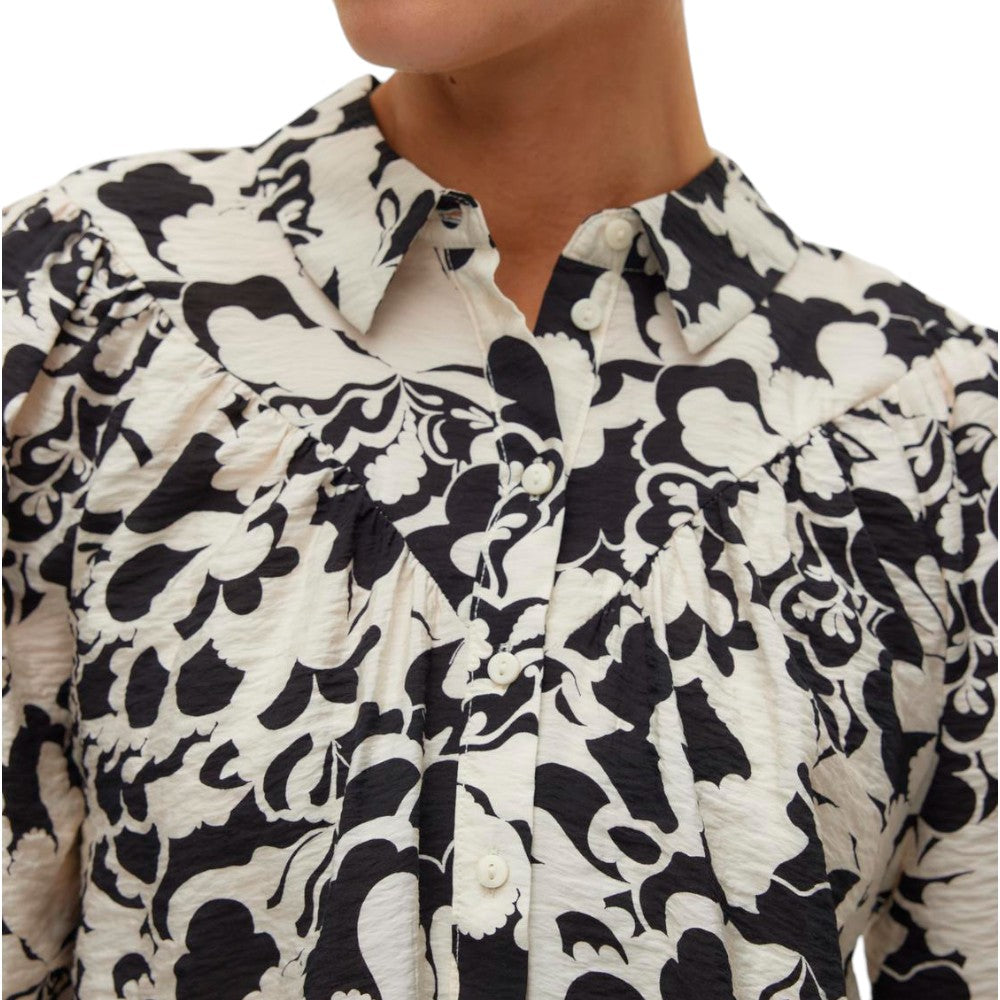 Vero Moda camicia bianca nera Ivone 10301042 Camicie Vero Moda