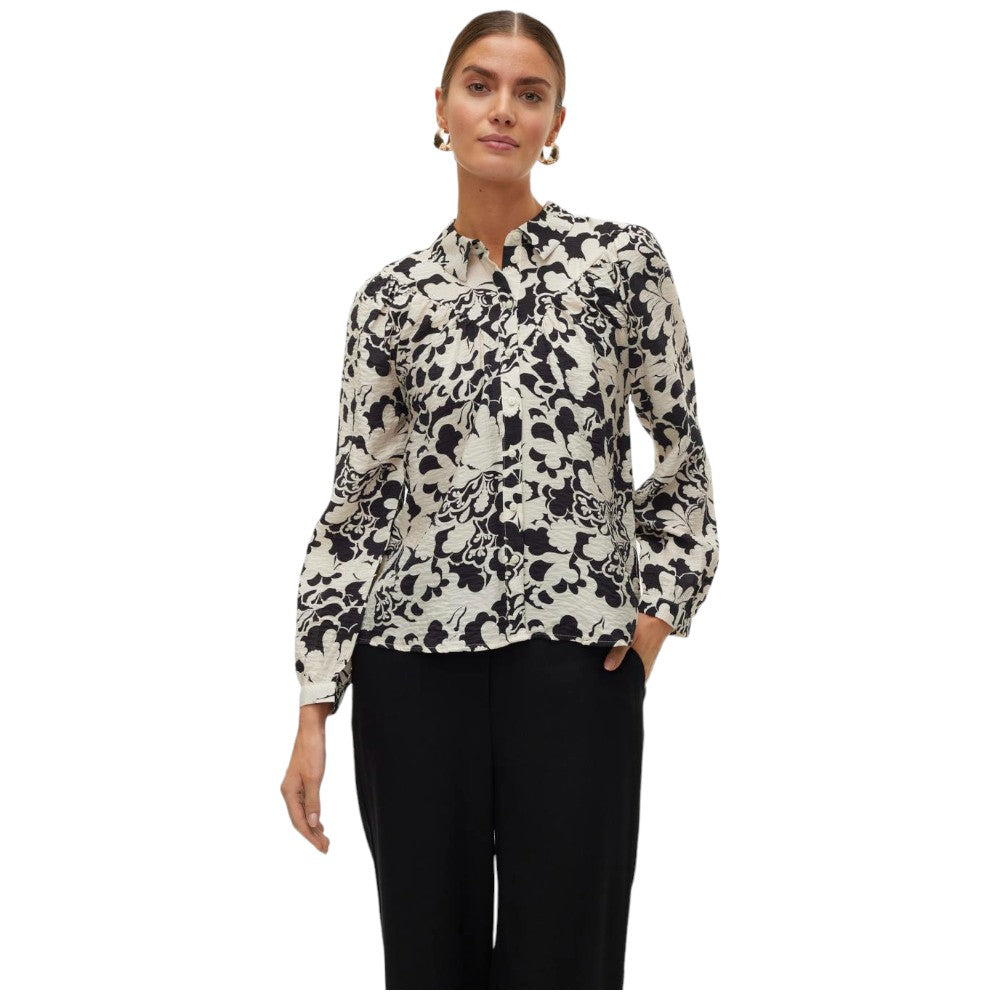 Vero Moda camicia bianca nera Ivone 10301042 Camicie Vero Moda