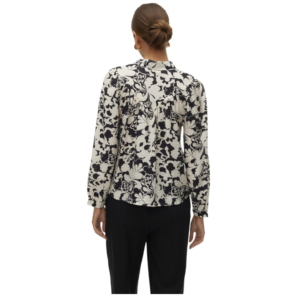 Vero Moda camicia bianca nera Ivone 10301042 Camicie Vero Moda