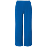 Pantaloni blu elettrico a gamba ampia