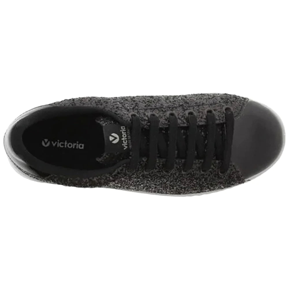 Victoria sneakers nere glitter Tenis 112558 Sneakers Victoria