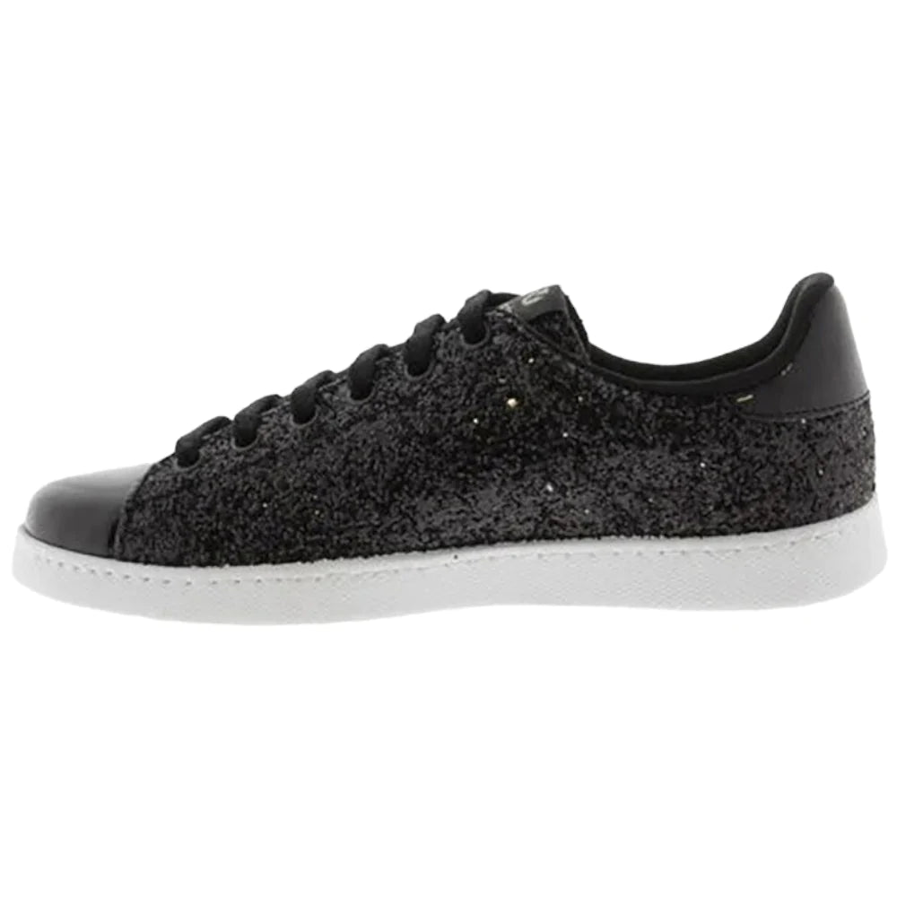 Victoria sneakers nere glitter Tenis 112558 - Prodotti di Classe