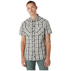 Wrangler camicia manica corta verde W5H8T4100 Camicie Wrangler