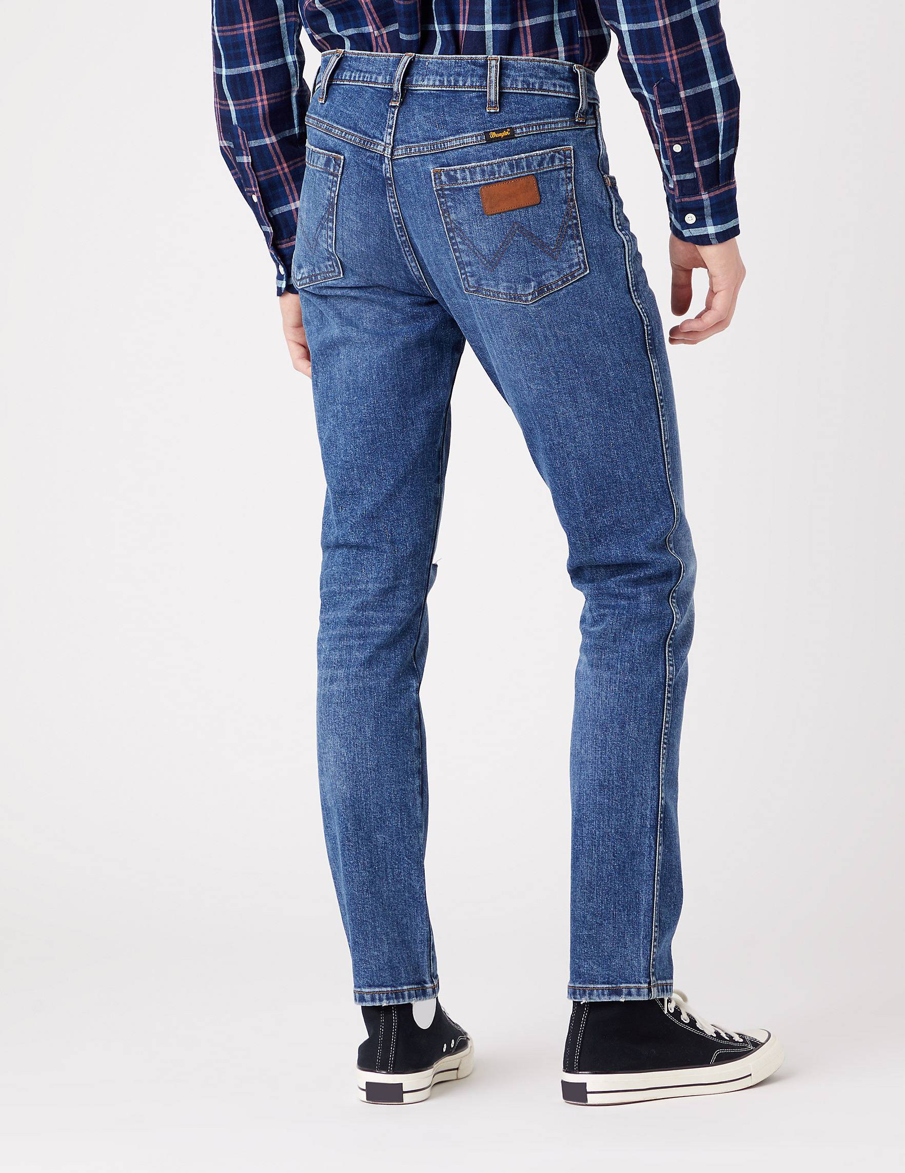 Wrangler jeans Larston Dark Indigo Jeans Wrangler