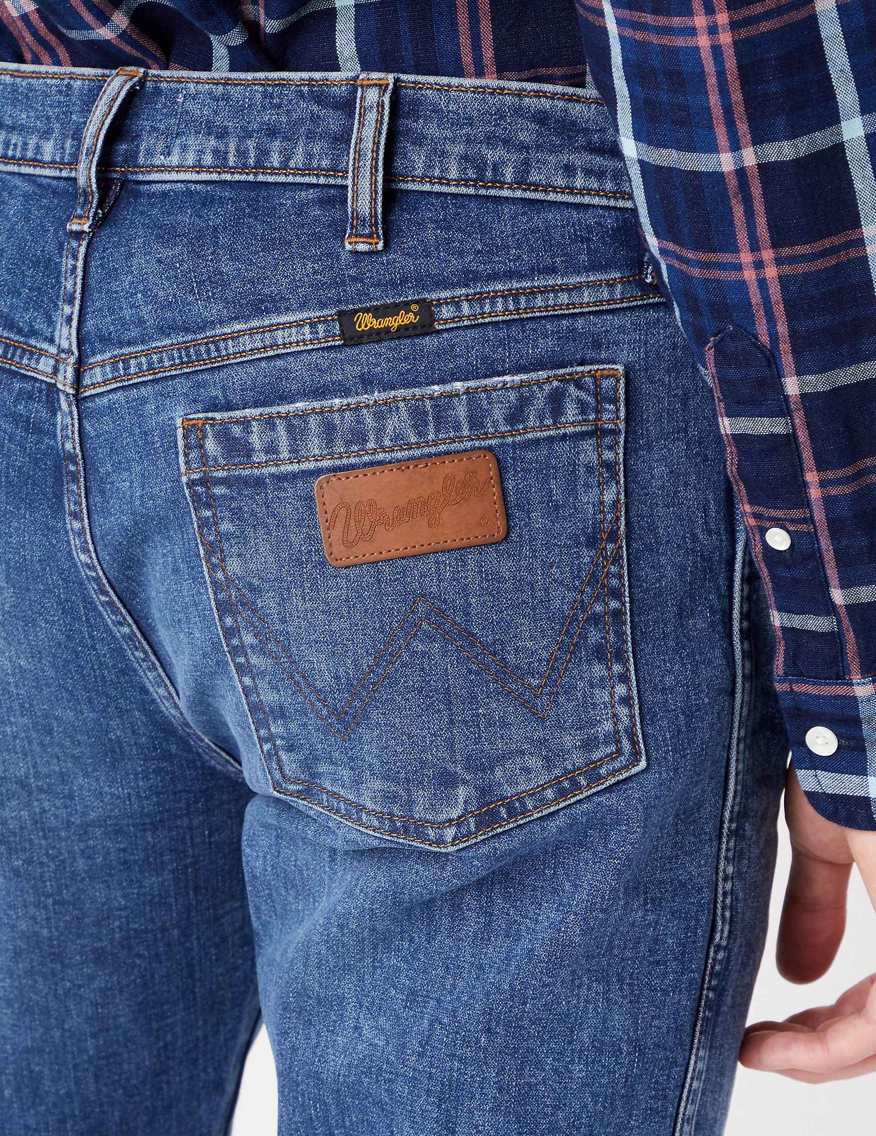 Wrangler jeans Larston Dark Indigo Jeans Wrangler