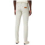 Pantaloni slim panna con passanti e tasche anteriori