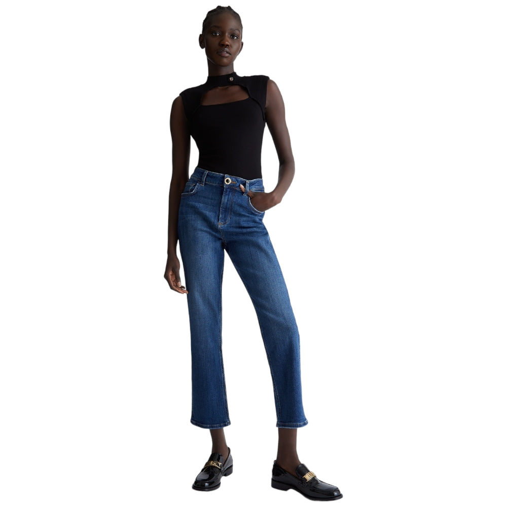 Liu jo jeans vita alta Straight UF3019DS829 Jeans Liu Jo