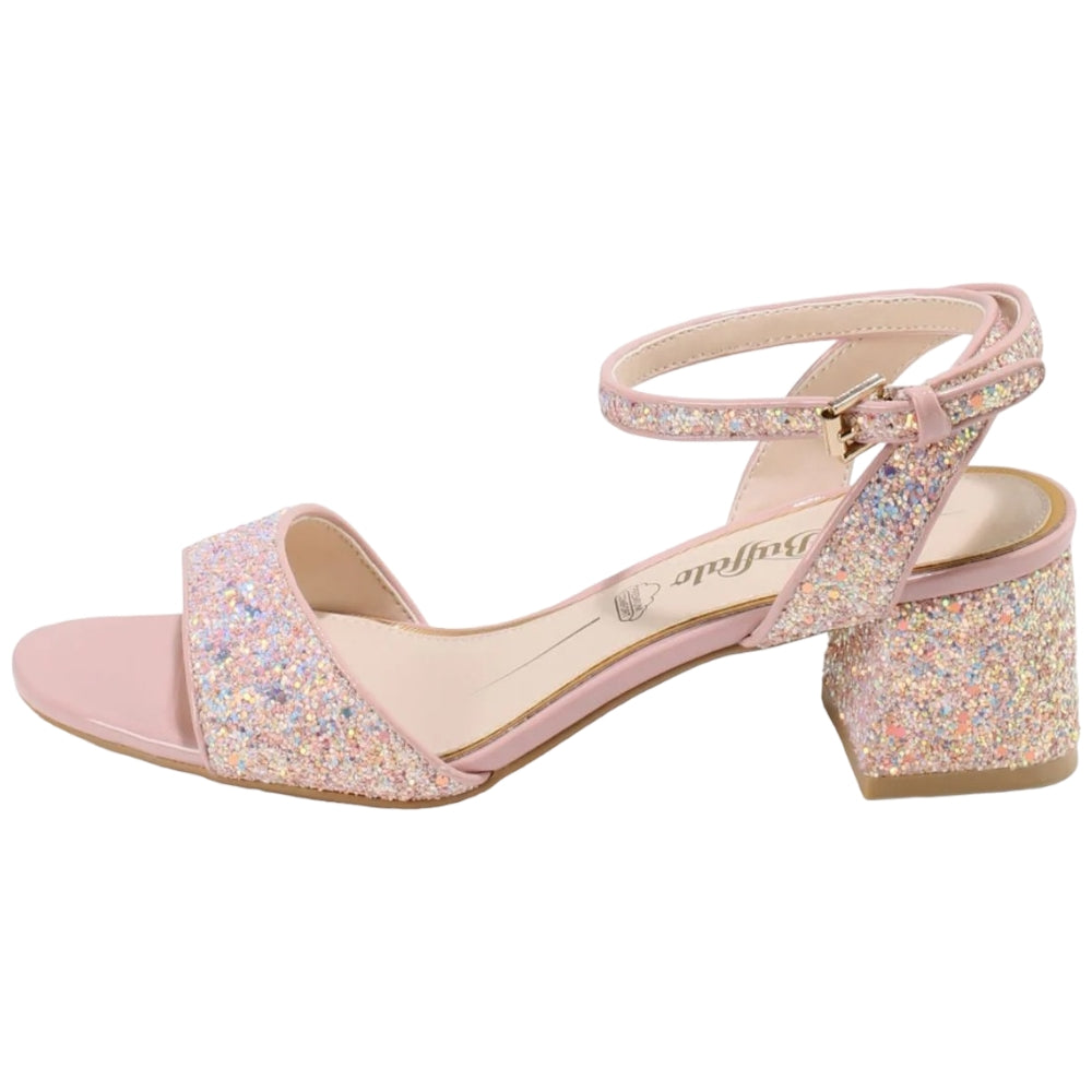 Buffalo sandalo elegante glitter rosa Rainelle 1650011 Sandali Buffalo