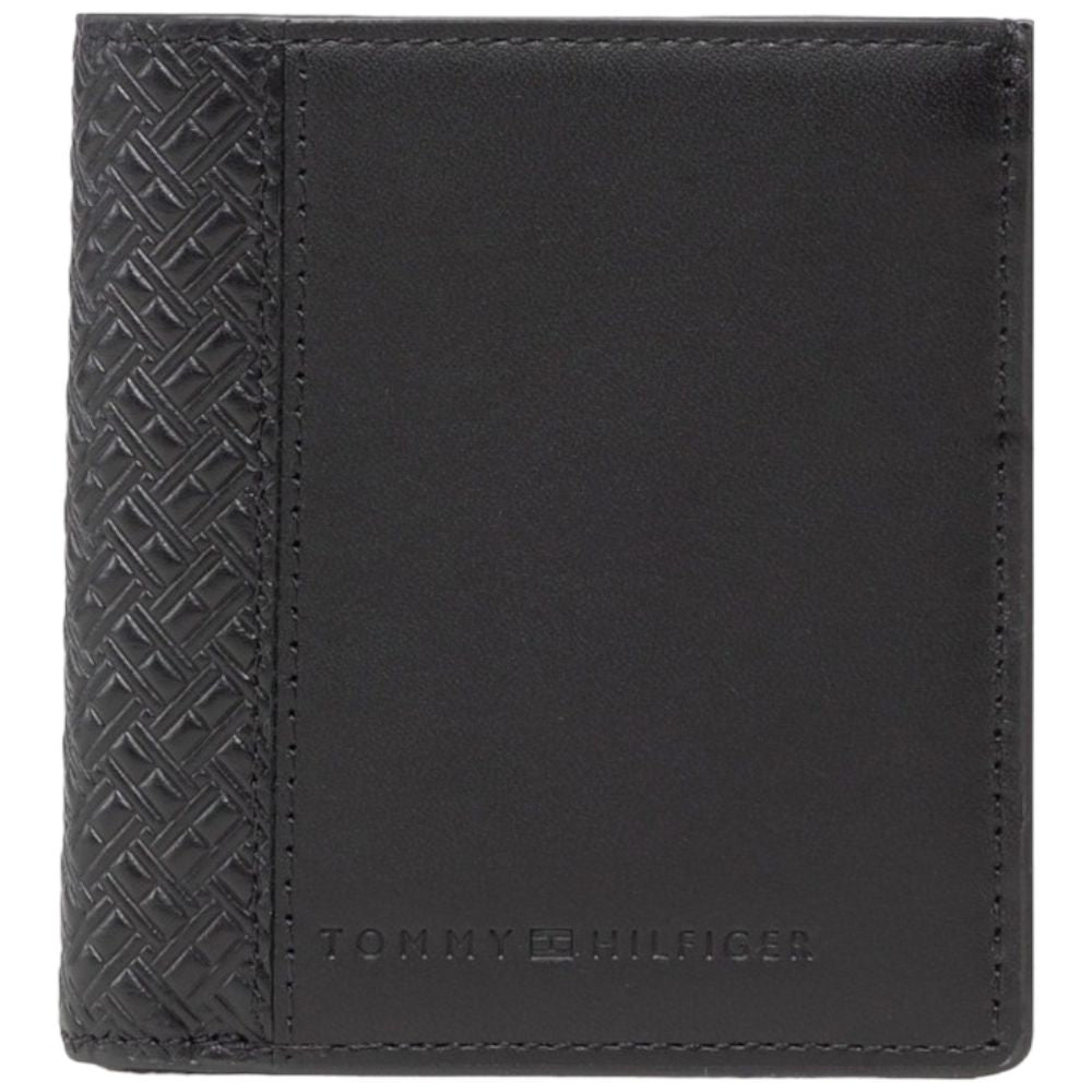 Tommy Hilfiger portafoglio central trifold nero AM0AM09280 Portafogli Tommy Hilfiger