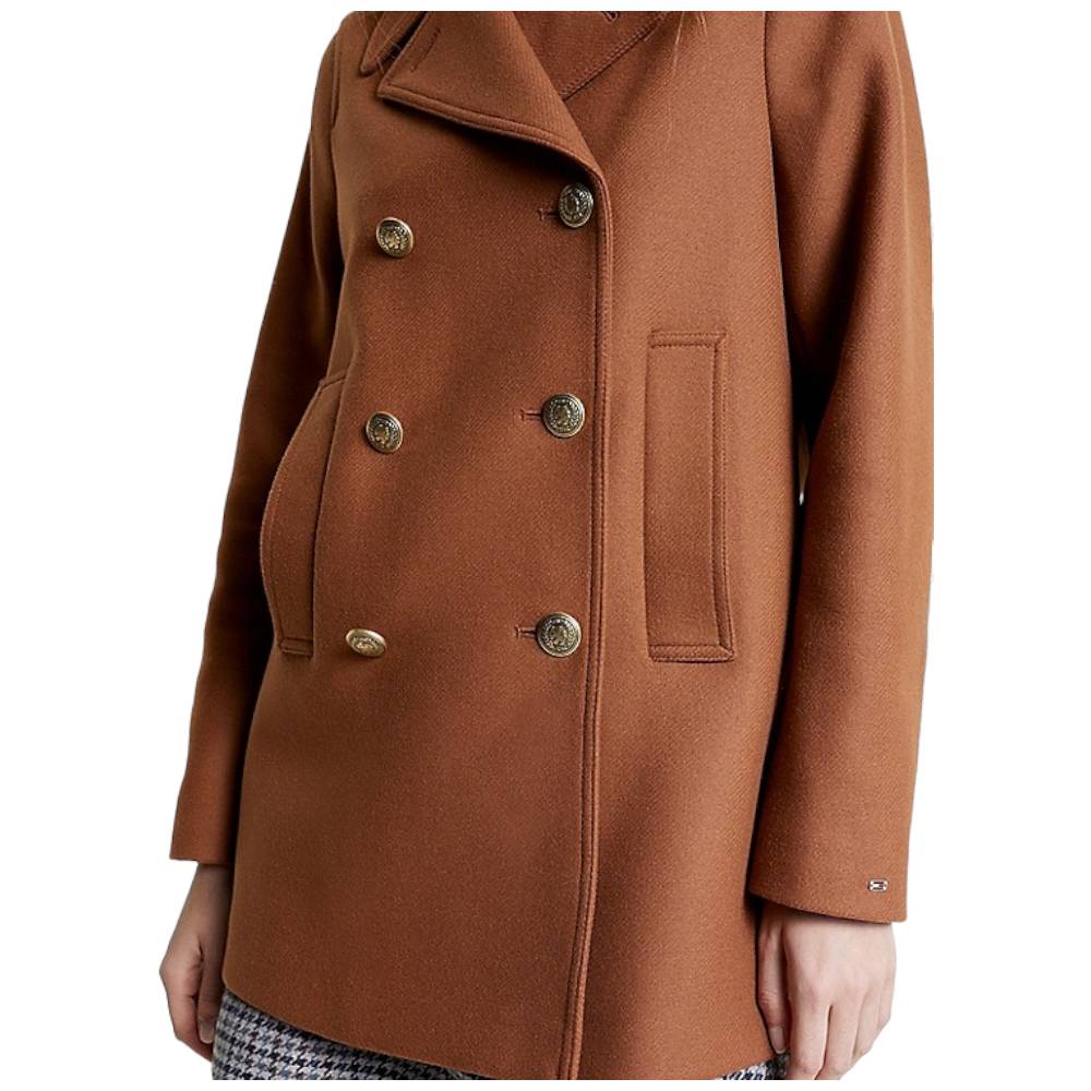 Tommy Hilfiger donna cappotto coccio WW0WW39755 Giubbini Tommy Hilfiger