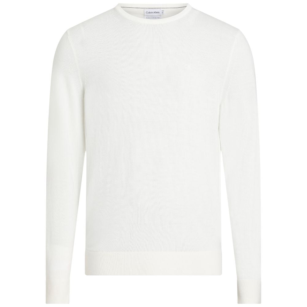 Calvin Klein maglioncino merino panna K10K109474 Maglieria Calvin Klein