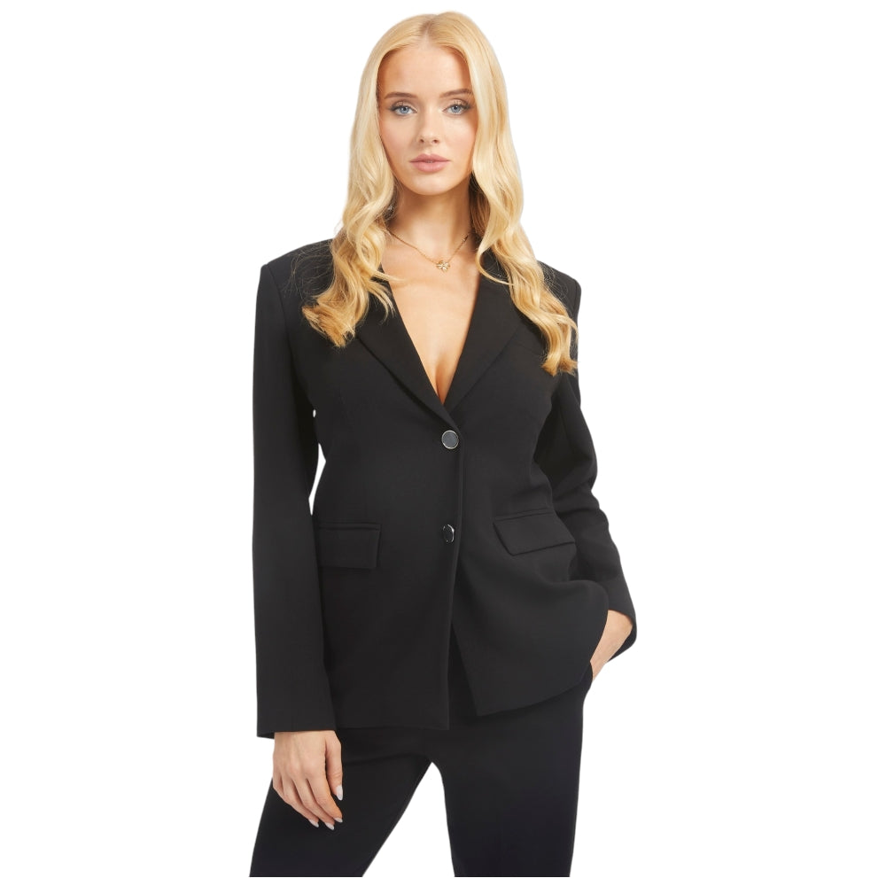 Guess giacca blazer nera Desiree W3BN66 WFQK2 Blazer Guess