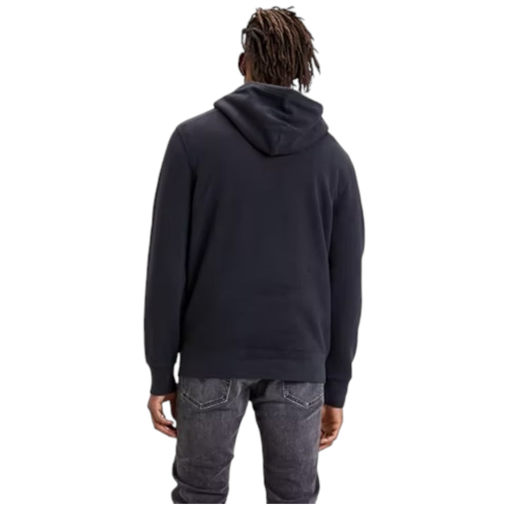 Levi's felpa cappuccio nera logo piccolo 34581 0001 Felpe LEVI'S