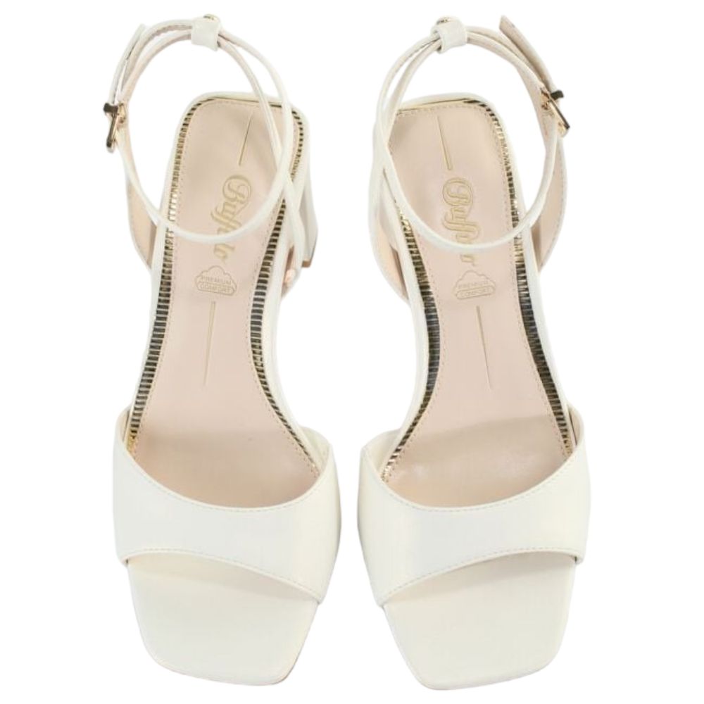 Buffalo sandali con tacco bianco perla April Neat 1291367 - Prodotti di Classe