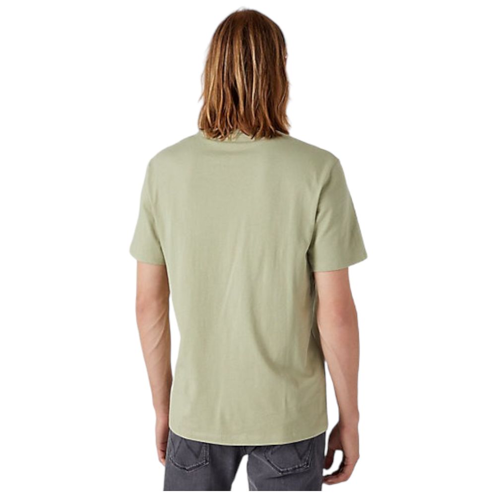 Wrangler t-shirt verde stampa America W70PEEG15 - Prodotti di Classe