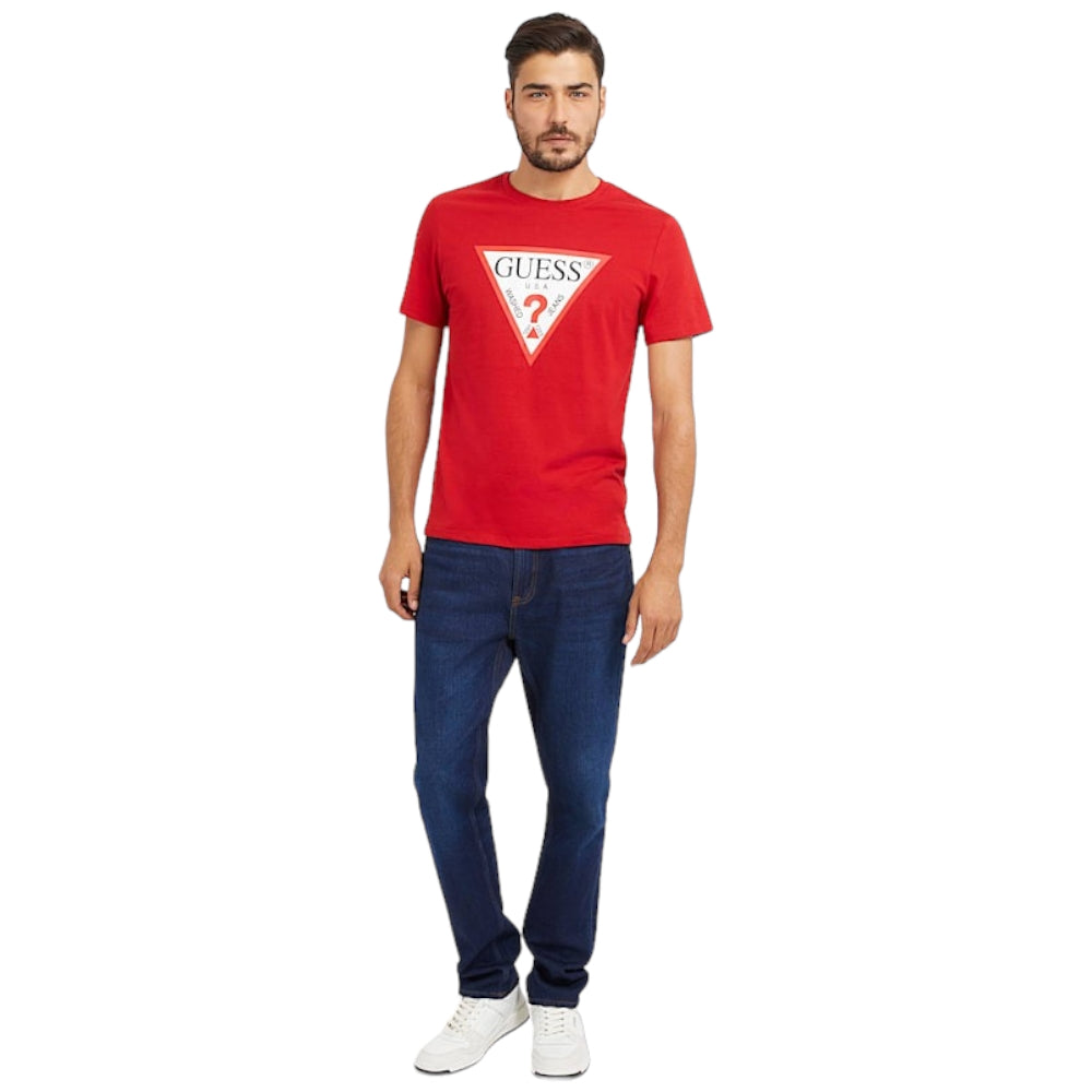 Guess t-shirt rossa logo grande M2YI71 I3Z14 T-shirt Guess