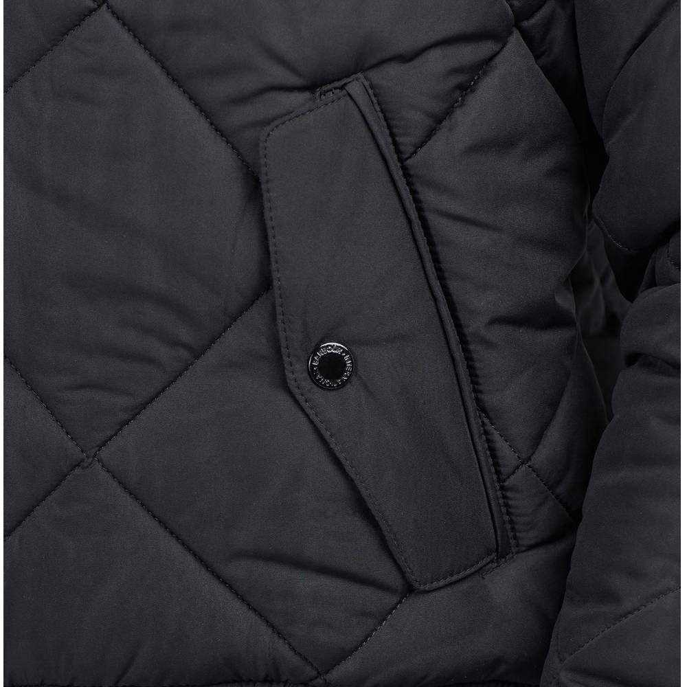 Barbour International giacca nera QUILTED MERCHANT MQU1326 - Prodotti di Classe