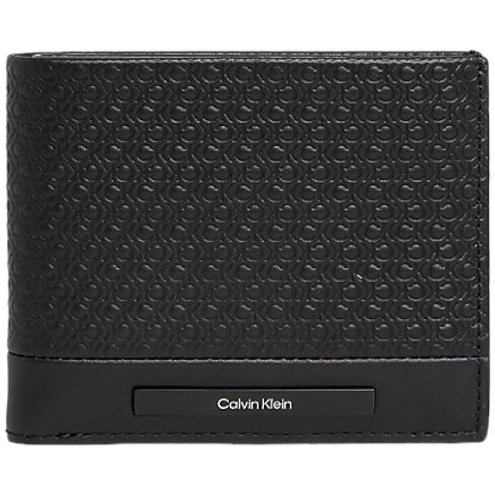 Calvin Klein portafoglio bifold nero logato 5CC coin K50K511378 - Prodotti di Classe