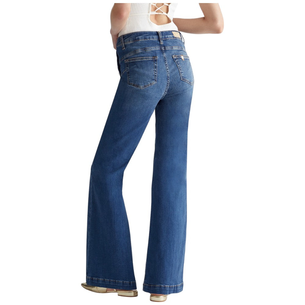 Liu Jo jeans Flare bottoni gioielli UA4131D4874 Jeans Liu Jo